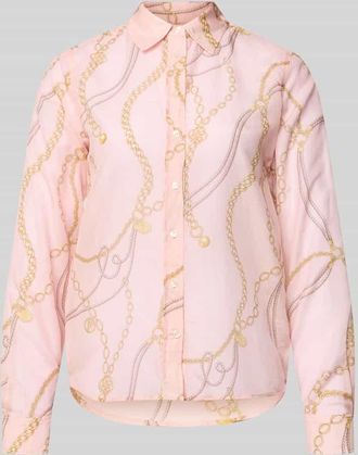 GANT Bluse mit Seide-Anteil und Kentkragen in Rosa, Gr&ouml;&szlig;e 36
