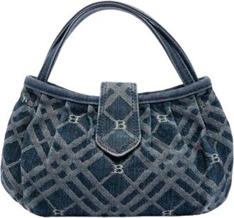 Burberry Borsa Pre-owned in Denim - - Pre-owned - Donna - Blu - ONE SIZE