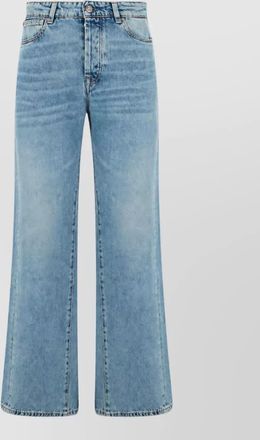 Our Legacy denim high-rise wide-leg paneled jeans