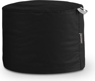 Happers Happers - Puff Taburete Polipiel Outdoor Negro