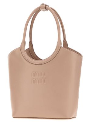 Miu Miu Womens Antiqued Pink Leather Ivy Handbag Cammeo Borse A Mano Bag