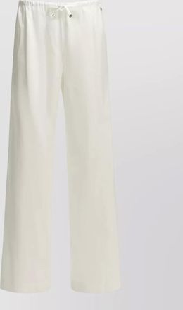 Herno cotton wide leg lightweight trousers