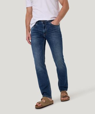 Pioneer Authentic Jeans Straight-Jeans Rando Dicke N&auml;hte, Herren, Gr. 31, L&auml;nge 32, blau (blau used mustache), Denim/Jeans, Obermaterial: 99% Baumwolle, 1% Elasthan, PIONEER 