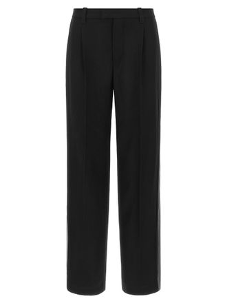 Brunello Cucinelli Black Virgin Wool Casual Womens Pants