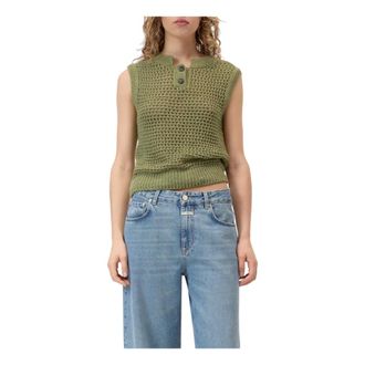 Closed Closed, Vests, female, Green, Size: M Knitwear
