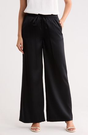 AG - Adriano Goldschmied Kayla Stretch Silk Drawstring Pants in True Black at Nordstrom Rack, Size X-Small