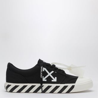 Off-white Vulcanized low-top fabric sneakers in black