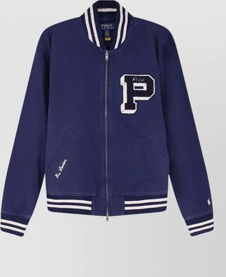 Polo Ralph Lauren cotton ribbed bomber jacket