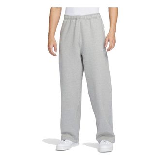 Nike Sportswear Swoosh Open-Hem Sweatpants Asia Sizing Grey FN3343-063