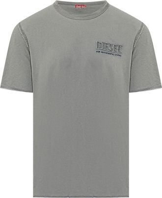 Diesel Grey Crew Neck T-Shirt