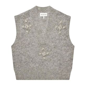 Munthe V-neck Knitwear - - Knitwear - Donna - Grigio - XL