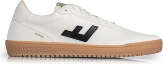 FlamingosLife Schoenen, Heren, Wit, 40 EU, Witte Stadion Sneakers