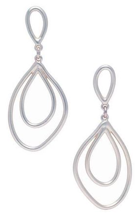 Saachi Double Oval Dangle Drop Earrings in Silver at Nordstrom Rack