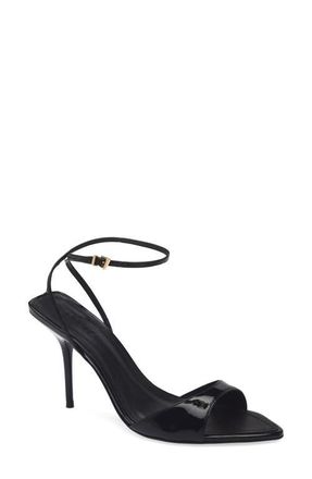 Schutz Elodie Ankle Strap Slide Sandal in Black at Nordstrom, Size 7.5