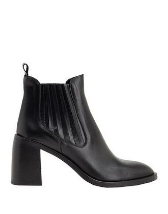 8 by YOOX LEATHER HEELED CHELSEA ANKLE BOOTS