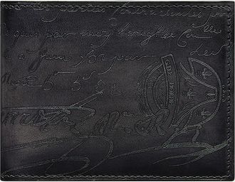 Berluti Mens Makore Scritto Leather Bifold Wallet