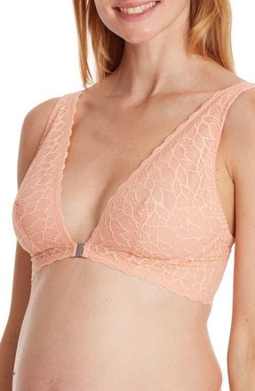 Cache Coeur Bliss Maternity and nursing bra in Peach at Nordstrom, Size X-Large