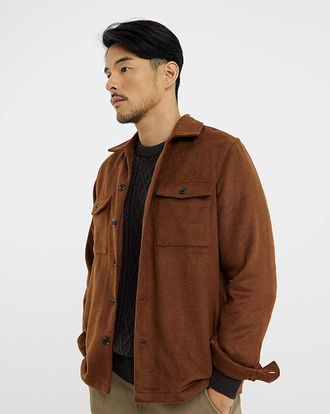 Jacamo Brushed Heavy Weight Overshirt Regular