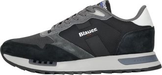 Blauer Zwarte sneakers voor mannen - Heren - Sneakers - Zwart - 40 EU - Leer - Schoenen