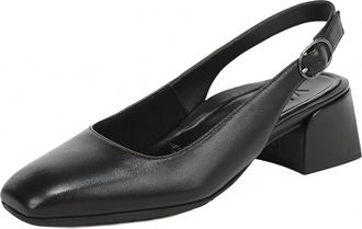 Vionic Womens Reyes Heels In Black Leather