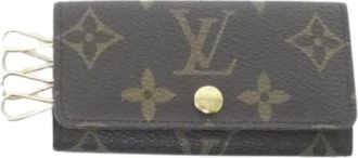 Louis Vuitton Pre-owned Accessories, female, Brown, Size: ONE SIZE Pre-owned Canvas Keycase