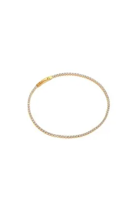 Sif Jakobs Jewellery Bracelet Ellera in 18K Gold Plated/white at Nordstrom, Size 19