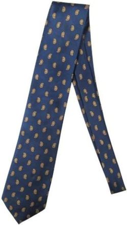 Gucci Pre-owned Accessories, male, Blue, Size: ONE SIZE Pre-owned Silk home-office