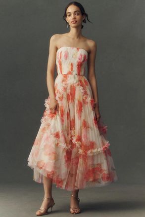 Hutch Strapless Bustier Maxi Dress