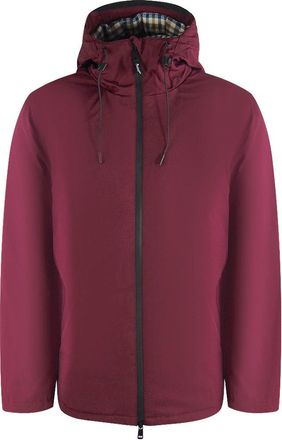 Aquascutum Mens Activehellid Parka Cordovan Burgundy Jacket - Dark Red - Size Medium