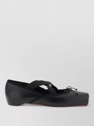 Christian Louboutin cassiasticina ballet flats bow elastic straps
