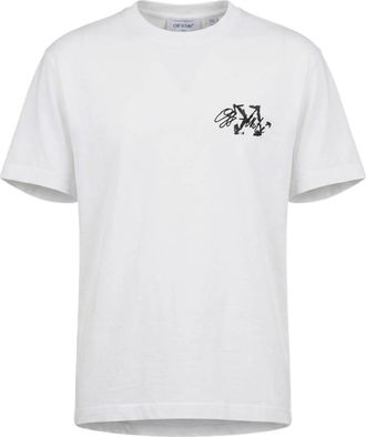 Off-white White Stroke 2 Arrow Abstract Graphic T-Shirt
