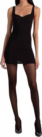 Alice & Olivia Eve Mini Dress In Black