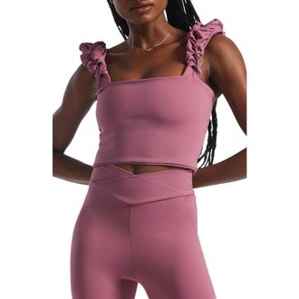 Port de Bras Scrunchie Tank in Flan De Uva at Nordstrom, Size X-Small