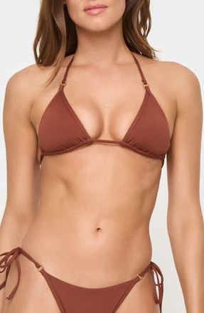 L*Space Banning Triangle Bikini Top in Tobacco at Nordstrom Rack, Size X-Small