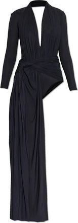 Balenciaga Jurk met lange mouwen - Dames - Feestkleedjes - Zwart - 2XS - Kleedjes