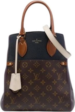 Louis Vuitton Pre-owned Fold Tote MM - Dames - Vintage Handtas - Bruin - ONE Size - Leer - Vintage