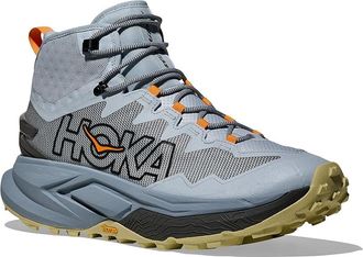 Hoka One One Mafate Hike Mens Shoes Mineral Blue/Tumeric : 10.5 D - Medium, Synthetic