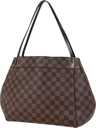 Louis Vuitton Brown Damier Canvas Shoulder Bag Tote Bag (Pre-Owned)
