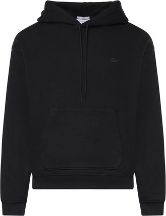 Lacoste Felpa con cappuccio in cotone - - Sweatshirts & Hoodies - Uomo - Nero - M