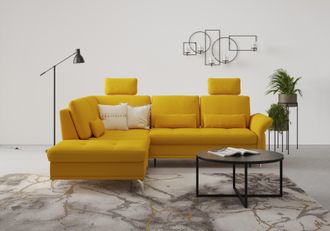 Inosign Ecksofa »Palm Beach L-Form« Federkern, mit Sitztiefenverstellung, wahlweise mit Bettfunktion