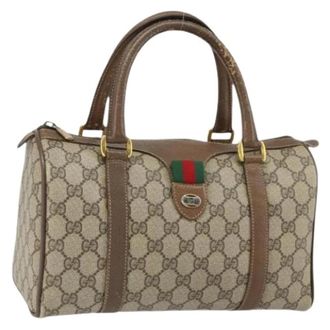 Gucci Pre-owned Plastic Handbag - Dames - Vintage Handtas - Beige - ONE Size - Vintage