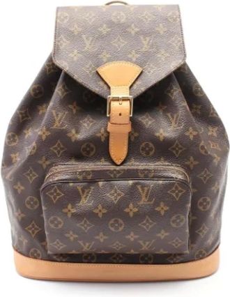 Louis Vuitton Pre-owned Backpacks, female, Brown, Size: ONE SIZE Pre-owned Canvas louis-vuitton-bags