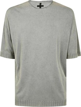 MD75 T-shirt con orlo a coste - Toni neutri