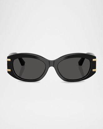 Dolce & Gabbana DG4502 Oval Acetate Sunglasses