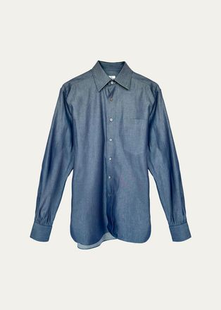 S&eacute;bline Cotton Poplin New Work Button-Down Shirt