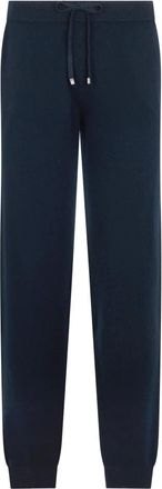 Malo Drawstring Trousers - male - Malo - Sweatpants - Blue - XL - Trousers