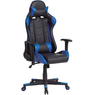 HOMN Sill&oacute;n de oficina profesional azul, inclinaci&oacute;n y altura regulable