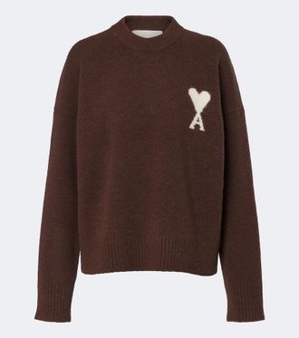 Ami Pullover Ami De Coeur in misto alpaca e lana