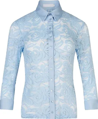 Anne Fontaine Nahia Shirt in Riviera at Nordstrom, Size 40