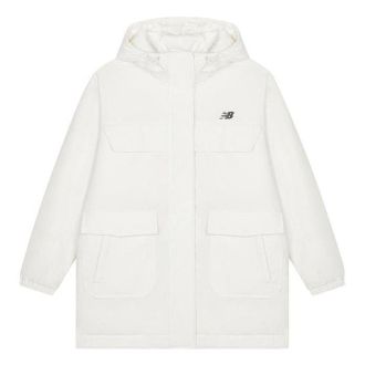 New Balance (WMNS) New Balance Winter Warm Hooded Down Jacket White AWJ33332-CIC